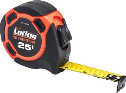 High Visibility Orange Tape Measure, 1" x 25' #TQUAD732000