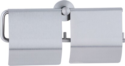 Distributeur double en acier inox pour papier hygiénique régulier #BO000548000