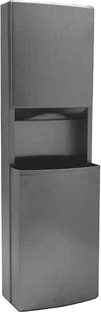 Wall unit with paper dispenser and wastebasket #BOB43949000
