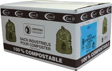 Sacs à ordures compostables, 42" X 48" #GO087706000