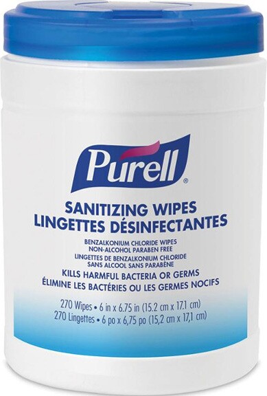 PURELL Lingettes désinfectantes pour les mains avec alcool #JH052723000