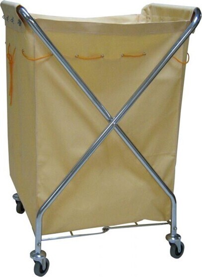Chariot à linge en métal de style en X #WH000193000 Chariot à linge en métal de style en X #WH000193000