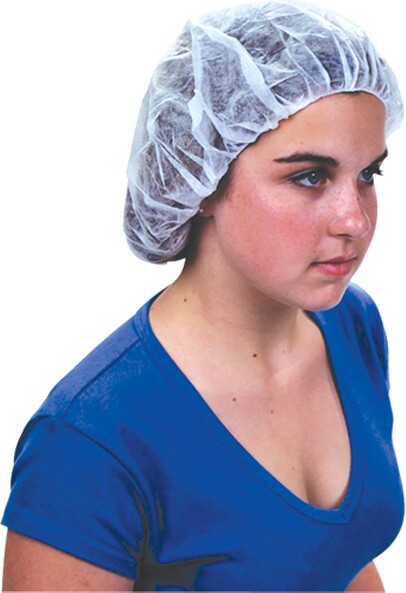 Bouffant Cap Polypropylene 21" White #TQSDL062000