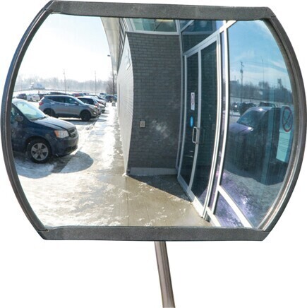 Miroir convexe rectangulaire/rond avec bras télescopique #SE0SPD53000