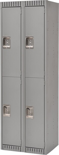 Steel Lockers 2-Tier, Knocked Down #TQ0FL367000 Steel Lockers 2-Tier, Knocked Down #TQ0FL367000