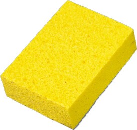Éponge en cellulose carré jaune #MR134793000