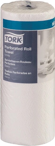 HB1990A TORK White Perforated Roll Towels, 30 x 84 Sheets #SCHB1990A00