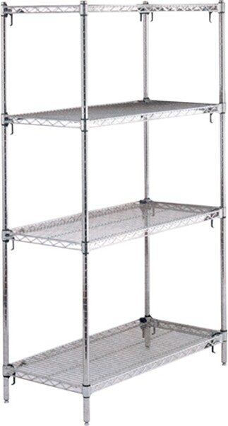 Shelving Unit, 4 Tiers #TQ0RH936000 Shelving Unit, 4 Tiers #TQ0RH936000