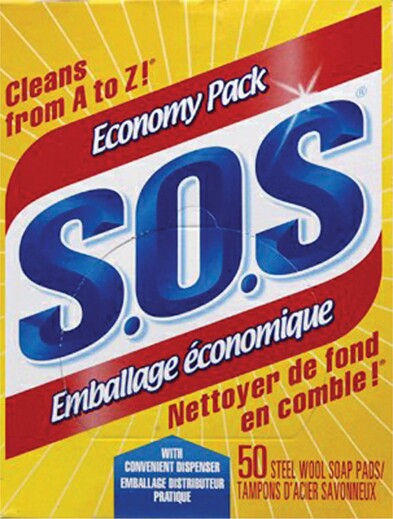 Steel Wool Soap Pads Box S.O.S #TQ0JO272000
