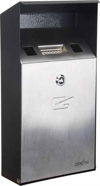 Wall-mount Stainless Steel Smoking Receptacle 1L #TQ0JN620000