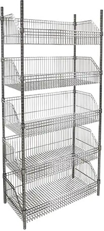 Étagère à paniers-tablettes en treillis métallique, Tiers 5 #TQ0RN611000 Étagère à paniers-tablettes en treillis métallique, Tiers 5 #TQ0RN611000