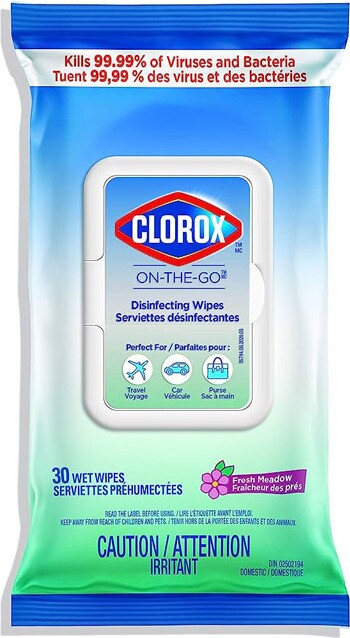 ON THE GO Lingettes désinfectantes prêtes à l'emploi #CL055794000 ON THE GO Lingettes désinfectantes prêtes à l'emploi #CL055794000
