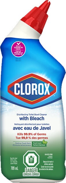 CLOROX Nettoyant désinfectant pour cuvette avec eau de javel #CL001000700