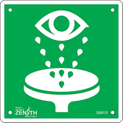 Enseigne de sécurité pour douche oculaire #TQSGN112000