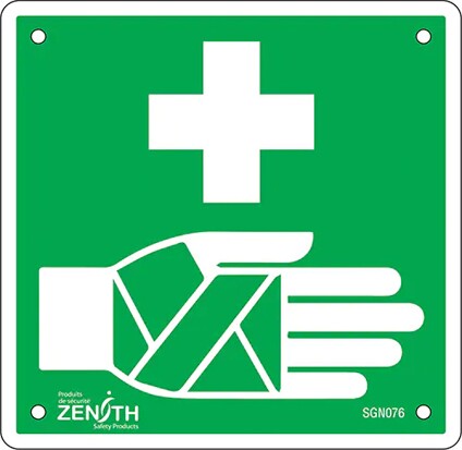 First Aid Safety Sign #TQSGN076000