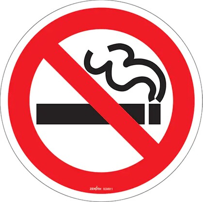 "No Smoking" Safety Sign #TQSGM808000 "No Smoking" Safety Sign #TQSGM808000