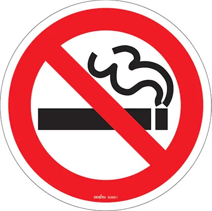 "No Smoking" Safety Sign #TQSGM808000