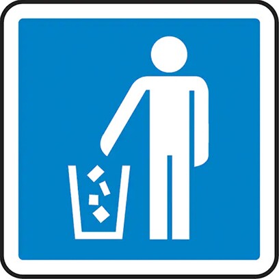 Pictogramme de sécurité, Élimination des déchets #TQ0SD161000