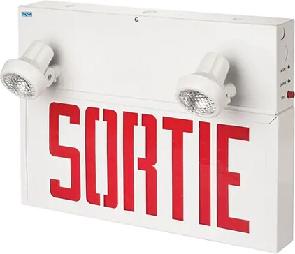 Safety Sign "SORTIE" with Combination Light #TQ0XB932000 Safety Sign "SORTIE" with Combination Light #TQ0XB932000