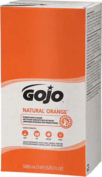 Nettoyant abrasif pour les mains Natural Orange #GJ007556000 Nettoyant abrasif pour les mains Natural Orange #GJ007556000