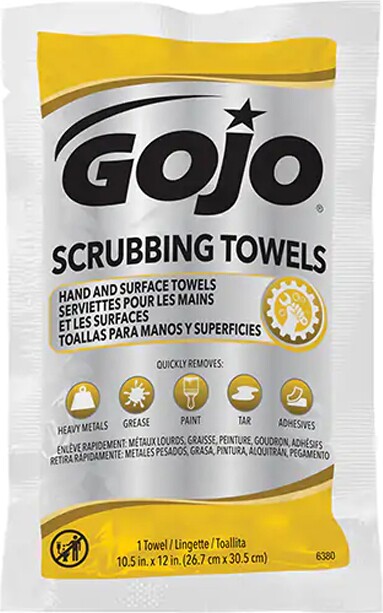 Serviette de nettoyage avec abrasif Gojo #GJ006380000