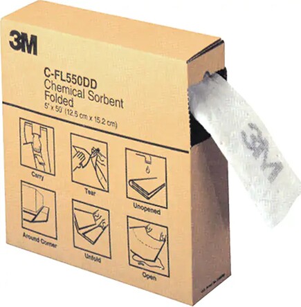 Folded Sorbents in Box, 5" x 50' #3MCFL550DD0 Folded Sorbents in Box, 5" x 50' #3MCFL550DD0