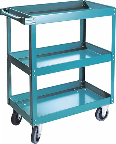 Chariot utilitaire à 3 tablettes en métal #TQ0ML143000 Chariot utilitaire à 3 tablettes en métal #TQ0ML143000