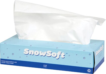 Snow Soft Facial Tissues, 2 ply, 30 x 100 #SCF10030000