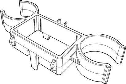 Dual Hose clip pour autolaveuse 244NX #NA913834000 Dual Hose clip pour autolaveuse 244NX #NA913834000