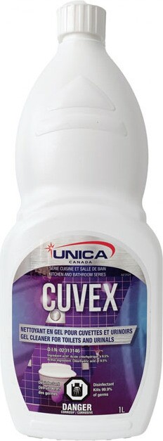 CUVEX Nettoyant désinfectant pour cuvettes et urinoirs en gel #QCNCUV01000