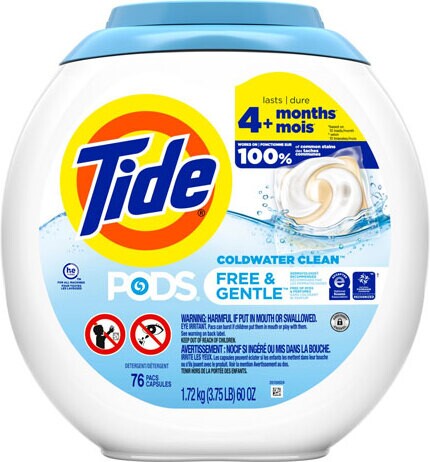 TIDE PODS 3 en 1 Détergent à lessive HE en capsule 37000930457, #PG093045700, Montréal, Québec