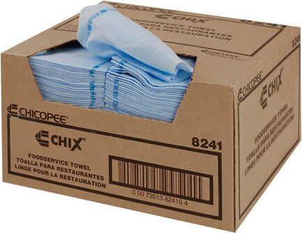CHIX, Chiffons de nettoyage bleu Chicopee #EM008241000