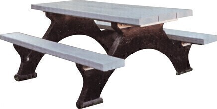 Recycled Plastic Picnic Tables, Step Over Entry #TQ0ND422000