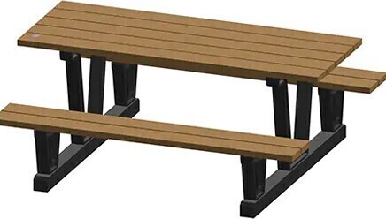 Table de pique-nique d'extérieur en plastique recyclé #TQ0NJ038000 Table de pique-nique d'extérieur en plastique recyclé #TQ0NJ038000