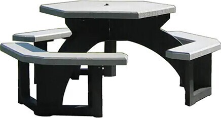 Hexagon Picnic Tables #TQ0NJ131000 Hexagon Picnic Tables #TQ0NJ131000