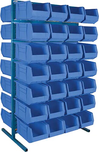 Double-Sided Stationary Bin Racks, 56 bins #TQ0CB370000 Double-Sided Stationary Bin Racks, 56 bins #TQ0CB370000