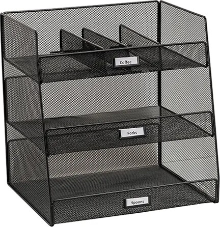 Break Room Supplies Organizer Onyx #TQ0OP412000