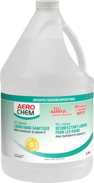Désinfectant liquide aux agrumes pour les mains 70% d'alcool #AEFLSANI378 Désinfectant liquide aux agrumes pour les mains 70% d'alcool #AEFLSANI378