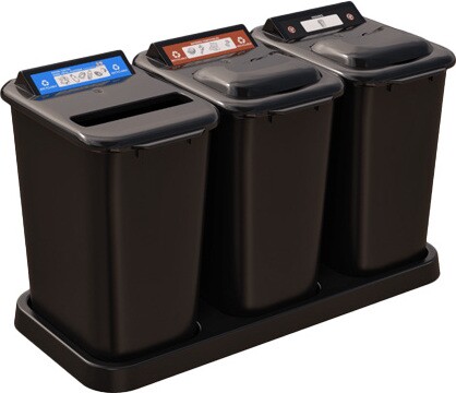 MOBILIA Îlot de récupération du recyclage à 3 voies 26L #NIMO263P200