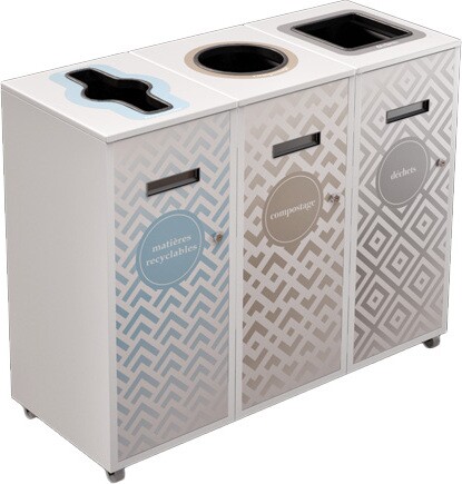 LOUNGE 3-Streams Recycling Station 87L #NILO8703BLA