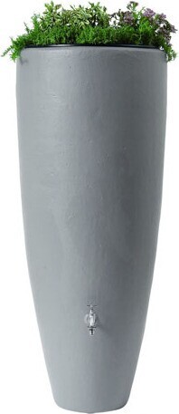 Baril de pluie avec porte pot TRADITIONNEL 300 Litres #UG326111000