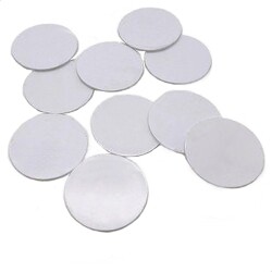 NFC Tag NTAG213 IP66 On-Metal Round White PVC with 3M Adhesive #NFC0NTAG213