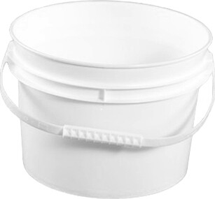 Plastic Bucket 4L, 60 mil, White #FO00004LCHA