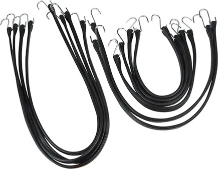 Ensembles d'attaches en caoutchouc noirs #TQ0PF090000 Ensembles d'attaches en caoutchouc noirs #TQ0PF090000