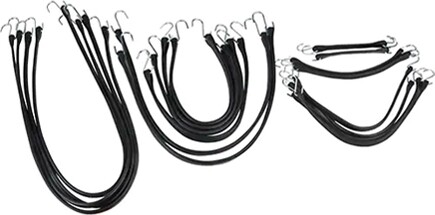 Rubber Tie Down Sets, Black #TQ0PF091000