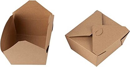 Compostable Kraft Take Out Food Containers #GL006063000 Compostable Kraft Take Out Food Containers #GL006063000
