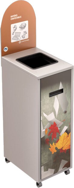 MULTIPLUS Station de recyclage pour les matières organiques 87L #NIMU87P1MOBLA