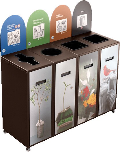 MULTIPLUS 4-Stream Recycling Station 87L #NIMU8704P1BRU