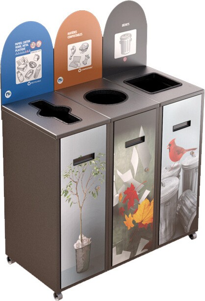MULTIPLUS 3-Stream Recycling Station 87L #NIMU8703P1GRI MULTIPLUS 3-Stream Recycling Station 87L #NIMU8703P1GRI
