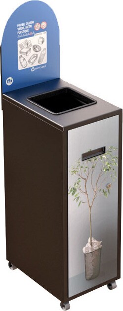 MULTIPLUS Recycling Station with Lid 120L #NIMU120P1MRBRU MULTIPLUS Recycling Station with Lid 120L #NIMU120P1MRBRU